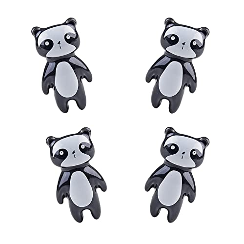 ED-Lumos Poignées de penderie Poignées de tiroirs Poignées de meubles pour enfants 4 pièces Panda Cover