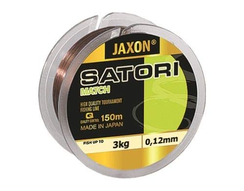 Jaxon Angelschnur Satori Match 150m 0,12mm-0,25mm Spule Monofile Schnur (0,12mm / 3kg)