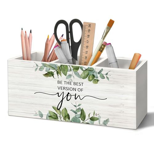 Inspirational Desk Organizer with Motivational Quotes