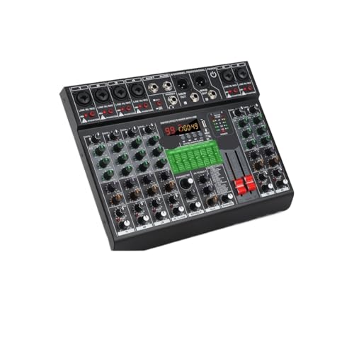 YQVEOT 6/8-Kanal Audiomixer mit 99 DSP-Effekten