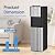 ICEVOKE Self-Cleaning Bottom Loading Water Cooler Water Dispenser - 3 Temperature Settings - Hot, Cold & Room Water, Durable Stainless Steel Construction, Child Safety Lock - UL Listed