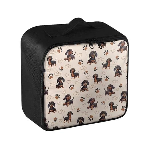 Image of Gomyblomy Dachshund Dogs First Aid Kit Bag Portable First Aid Kit Bag Empty for Travel Business Medium Emergency Kits Medicine Storage Bags for Home Cars Outdoor Activities