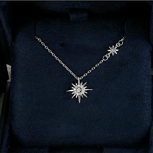 Collier Moissanite hexagramme fini les bijoux ternes pendentif fleuri