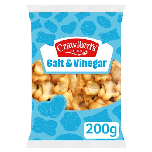 Crawford's Savouries Salt and Vinegar Baked Snacks 200g