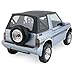 RAMPAGE PRODUCTS 98635 Factory Replacement Soft Top for 1986-1994 Suzuki Samurai, Black Diamond w/Tinted Windows