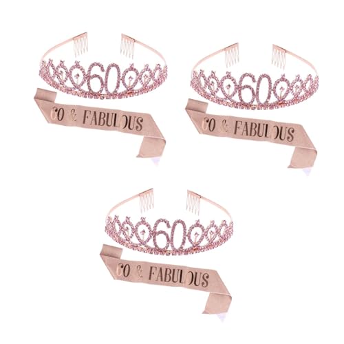 Couronnes et sashes anniversaire doré FRCOLOR pour événements spéciaux
