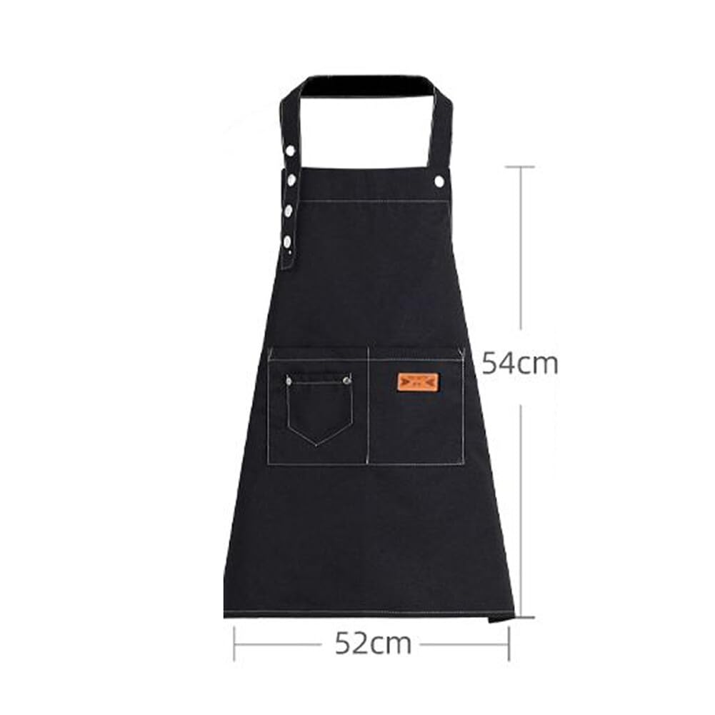 Oyccen Kids Painting Aprons Adjustable Waterproof Art Apron with Pockets Canvas Children Apron for Painting Baking Artist - Image 4