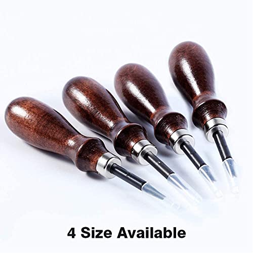 Wuta Leather Edge Beveler,High Carbon Steel Edge Skiving,Leather Wood Handle Leather Tools,Leather Craft Keen Edge Cutting Tool For Beveling,Size 1,0.8Mm #TOP6