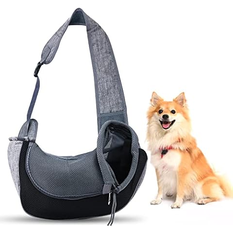 GLAITC Tragetuch Klein Hund Tragbar Tragetücher Hunde Katzen Welpen Umhängetasche Reise Träger Schulter Beutel Atmungsaktiv Tragetuch Hund Haustier Schultertasche Hundetragebeutel Cover