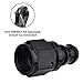 EVIL ENERGY 6AN Straight Push Lock Hose Fitting End Black