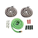 Big 3 Upgraded 1/0 Gauge Ofc Copper Green Black Snakeskin Alternator Wire Automotive Replacement Part Long-Lasting Wear Resistant Solution Repair Accessory