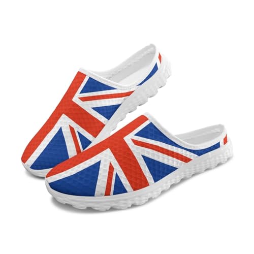 Summer Casual Shoes for Women Men Breathable Mesh Shoes Trendy American Flag Print