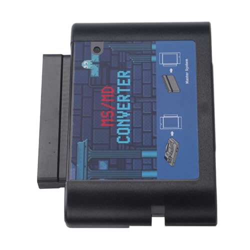 Image of Gugxiom Converter for Mega Drive, MS /MD Game Card Adapter Converter Compatible with 5 /3 /2, Mega Drive (Black)