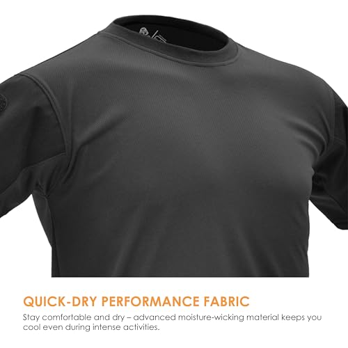 Hazard 4 Battle-T Quick Dry Shirt - Tactical Shirt for Men, Crew Neck, Removable Patch Panel, Military, Police, Private Security, Paramedics3