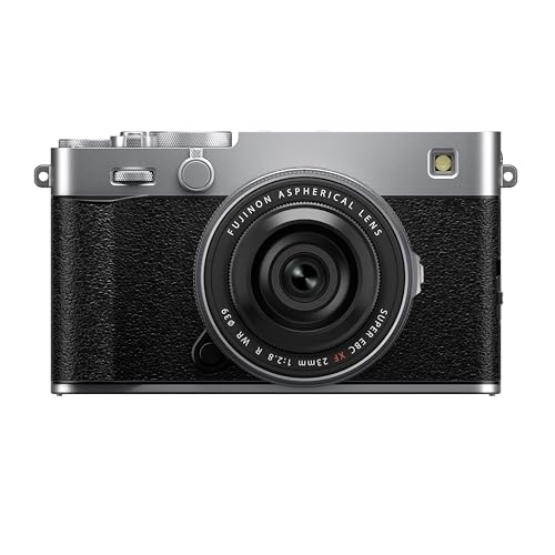 Fujifilm X-E5 40MP APS-C X-Trans CMOS 5 Sensor|Ultra high Resolution mirrorless Camera|IBIS System|6.2k 30p|1/180000 Shutter Speed with XF 23mm f/2.8-16 Lens - Silver view 1