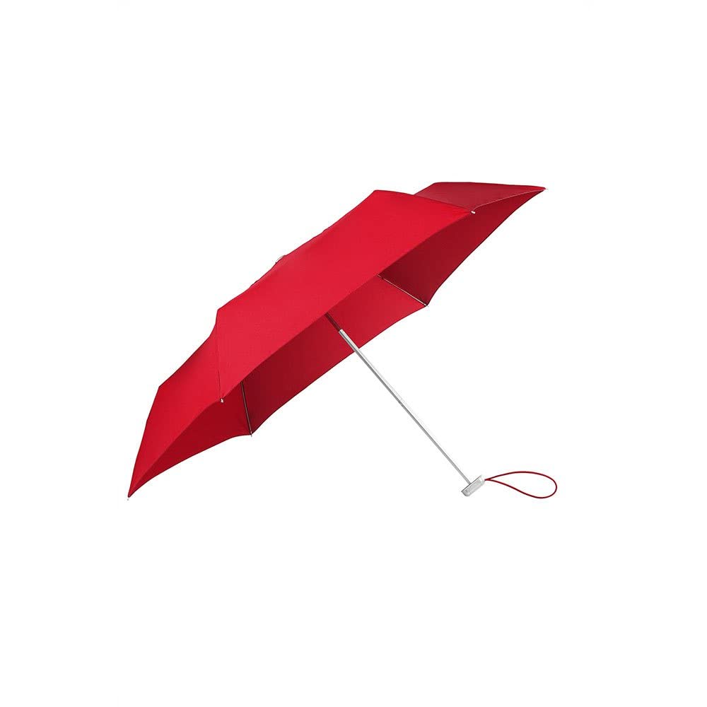 Samsonite Alu Drop S - 3 Sekcja manualna mini płaska parasol, 23 cm, 1 litr, pomidor