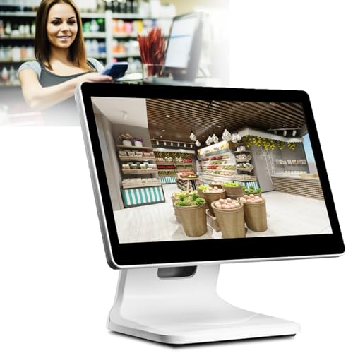 Image of 15-Inch Pos-Touch-Screen-Monitor, Cash Register,With Extensive Interfaces And Customer Display, All-In-One Smart Touchscreen Pos System For Stores