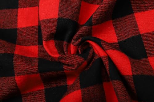 Image of Betusline Boy and Men Button Down Plaid Shirt | Soft,Breathable and Comfortable Fabric