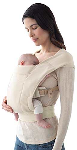 Ergobaby Embrace canguru aconchegante para bebês recém-nascidos (3 a 11 kg), creme