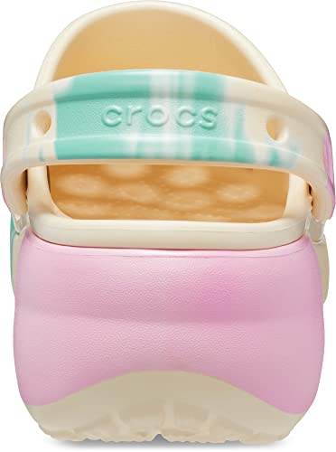 Image of Crocs Women Classic Platform Tie Dye Graphic Clog