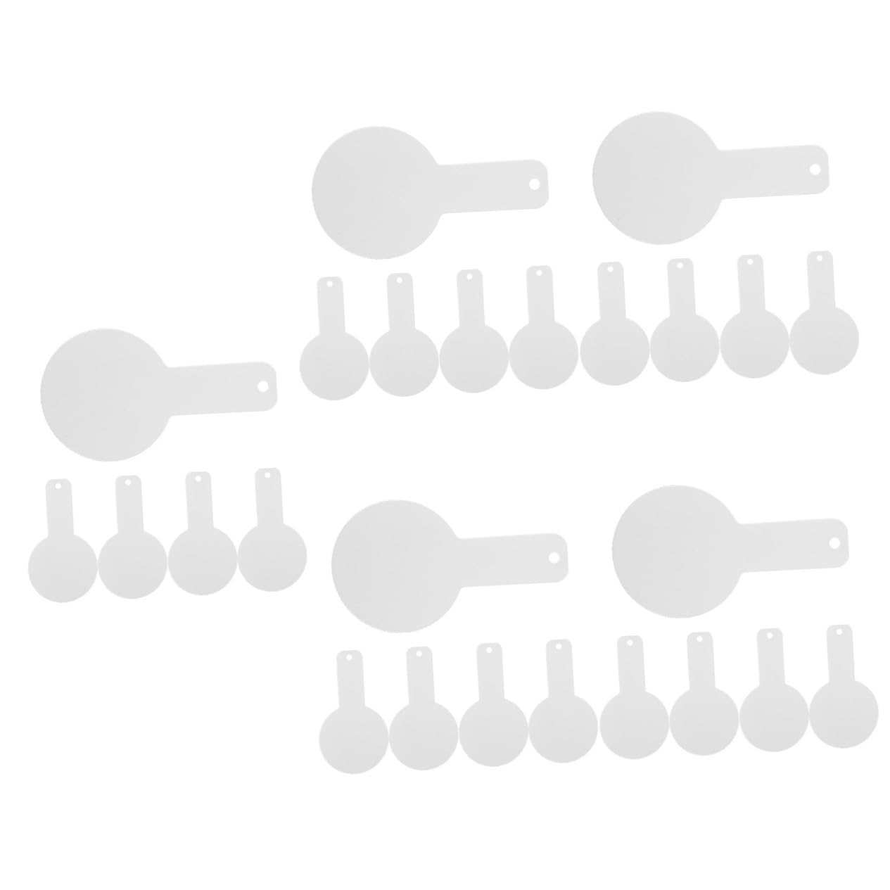 Toyvian 5sets Iron Targets Game Training Targets Portable Shooting Range Supplies 5pcs*5