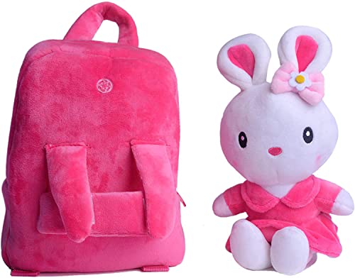 Image of Frantic School Bag for Kids Plush Baby Girl Preschool Ideal for Baby Boy & Girl Picnic Bags (2-5 Years)