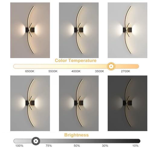 Lámpara de pared LED para pasillos oscuros regulable con mando 2
