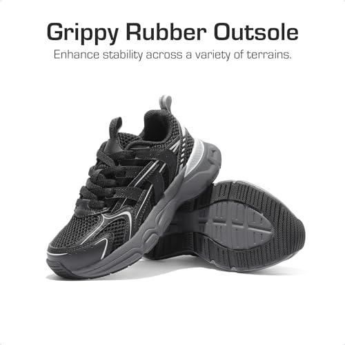 DREAM PAIRS Boys Girls Kids Sneakers Tennis Running Shoes Lace-up Unisex LilLegends Lightweight Breathable Walking Shoes3