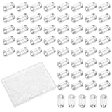 500 Stück Ohrring Verschluss, Ohrringverschlüsse Klar Gummi Ohrstopper Ohrring Stecker Weicher Silikon Ohrring Stopper Für Haken Ohrstecker DIY Schmuckherstellung