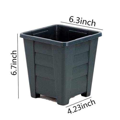 Gertok Blumentopf Blumentöpfe Pflanzenzubehör Pflanzgefäße für die Wand Blumentöpfe für Balkon Gartendekorationen Hauptdekorationen Blumentöpfe Indoor 4.23inch - Image 3