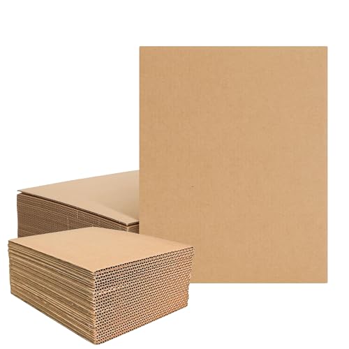 Corrugated Board 55 x 60 cm Thick 5 Ply Cardboard Sheet for School Projects Crafts DIY Charts & Model Making I Pack of 8 Sheets