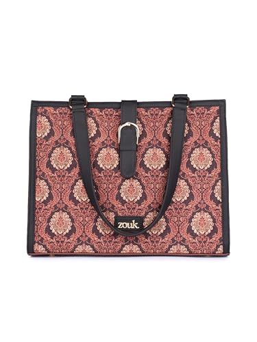 ZOUK Rhea Kapoor Office Bag | Fits up to 15 inch Laptop | Stylish Handbag for Office, Travel & Daily Use | Water-Resistant | Lightweight & Spacious |