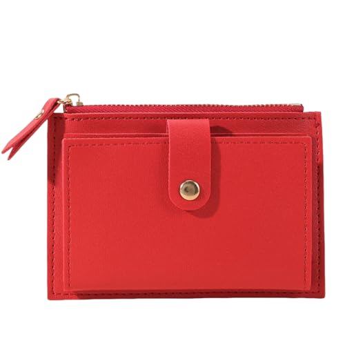 1 porta-moedas minimalista, Vermelho, Simples