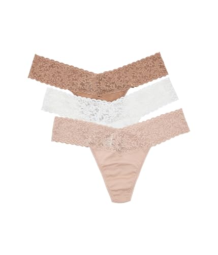 Image of hanky panky - Supima Cotton Low Rise Thongs for Women | Lacy Lingerie, Cotton Panties | 3 or 5 pack