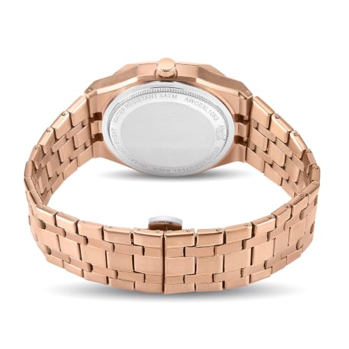Image of Ajanta Quartz Vertex Dial Stainless Steel Date Display Watch for Men