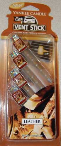 Yankee Candle Leather Vent Sticks (4 Pack)