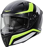 caberg casco avalon blast matt black/white/yellow fluo m