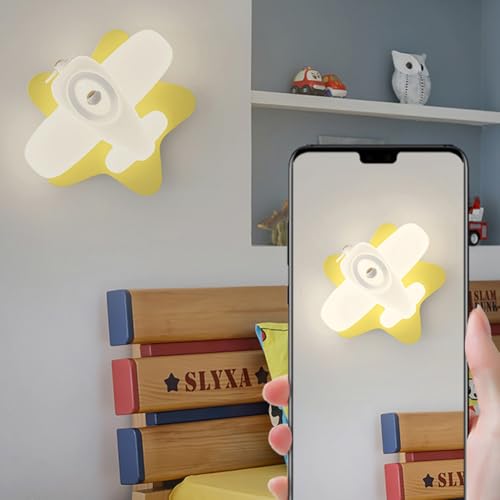 Aplique de avión infantil C con iluminación LED para dormitorio 4