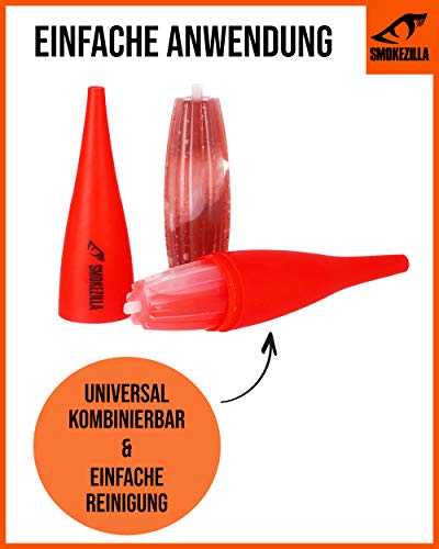 SMOKEZILLA® Ice Bazooka COOLIN - Shisha Mundstück Set In Rot - Hochwertiges Shisha Zubehör Aus Aluminium - Inklusive… – Bild 6