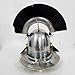 Helmat New Roman Imperial Gallic Centurion Helmet Armour Medieval Metal Mild Steel Helm Armour Soldier Costume & Wooden Stand (Blacl Plume)