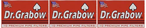 Dr. Grabow 10 Premium Pipe Filters - 3 Pack #TOP2