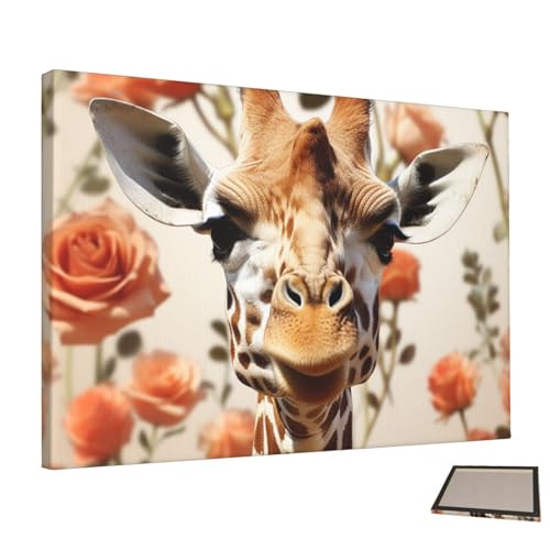 Affiches décoratives esthétiques girafe impression toile haut rendu