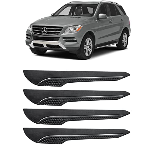 Image of AOSIS-Car Bumper Protector /Bumper Guard for MercedesBenz M-Class with Single Chrome Stripe (4-Pcs)