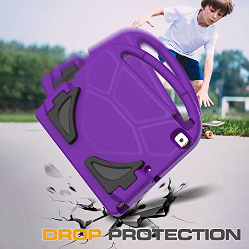 Image of Kids Case for iPad 9th /8th /7th Generation, iPad 10.2 Kids Case with Built-in Screen Protector, Durable Shockproof Handle Stand Protective Cover for iPad 10.2 Inch 2021 /2020 /2019, Purple