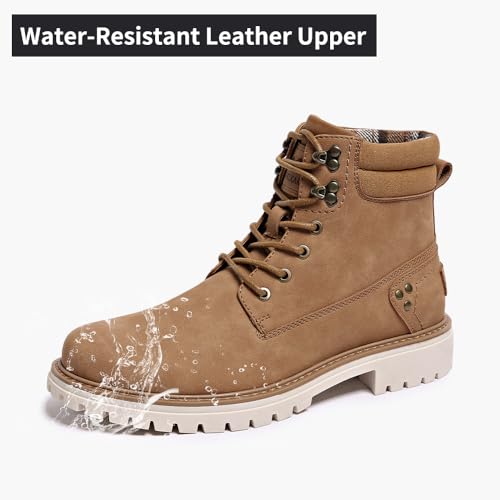 Image of Mens Snow Boots Fur Lined Hiking Boots Waterproof Anti-Slip Outdoor Climbing Shoes