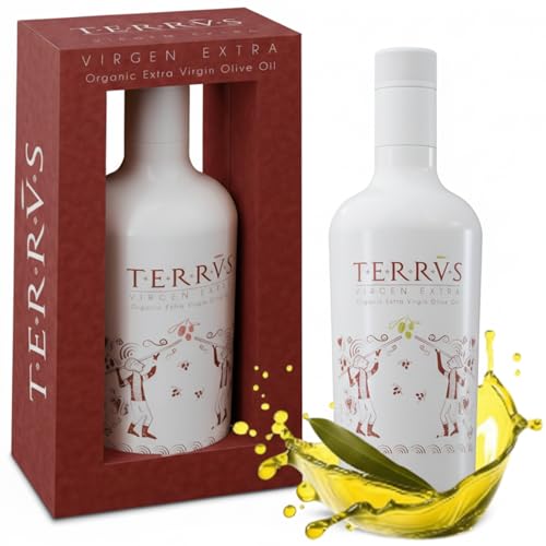 TERRVS Aceite Oliva Virgen Extra Ecológico 500ml – Aceite de Oliva Virgen de Prensado en Frío – AOVE Premium y Gourmet