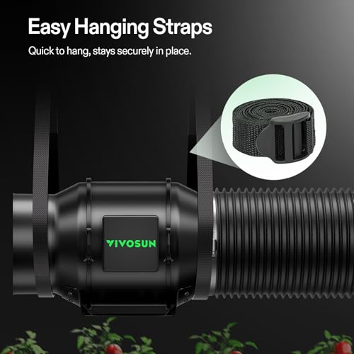 Image of VIVOSUN G6 Smart Filtration Kit, Inline Fan, Controller, Carbon Filter,Duct
