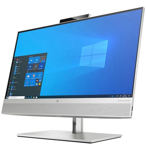 HP All in One   Ordenador de sobremesa EliteOne 800 G6, pantalla de 23,8 pulgadas Full HD, procesador i5 10400, memoria RAM de 16 GB, disco SSD de 256 GB NVMe, Webcam, Win 11 Pro (reacondicionado)