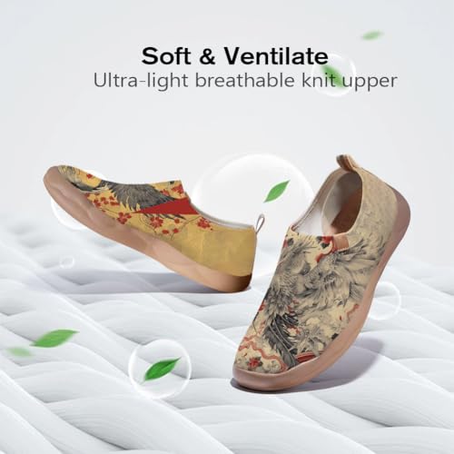 Men's Slip On Casual Loafers Fashion Knit Art Painted Shoes Lightweight Comfort Travel Sneaker3