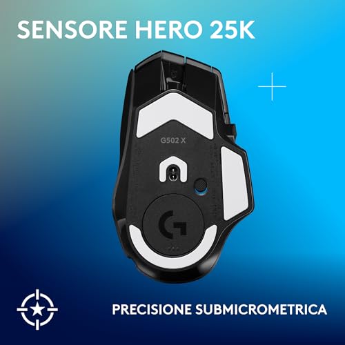 G915 X LIGHTSPEED TKL Tastiera gaming wireless a profilo ribassato, GL Brown Tactile - PC/Mac, ITA QWERTY, G502 X PLUS Mouse Gaming Wireless LIGHTSPEED RGB, Ottico LIGHTFORCE - Tastiera gaming - Immagine 8